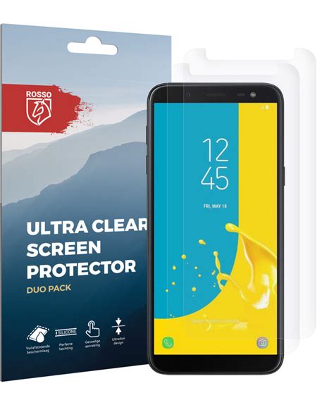 Rosso Samsung Galaxy J6 Ultra Clear Screen Protector Duo Pack | GSMpunt.nl