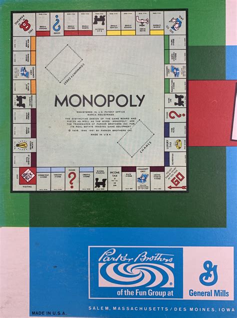 Vintage Monopoly Game, Complete 1961 Monopoly Board Game, Family Game night