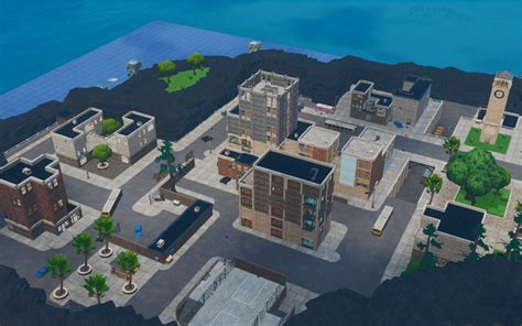 Tilted Towers Map Layout