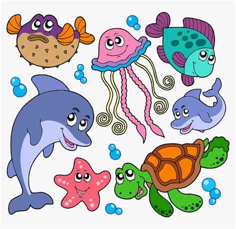 Animais Do Fundo Do Mar Png - Sea Creatures Clip Art PNG Image | Transparent PNG Free Download ...