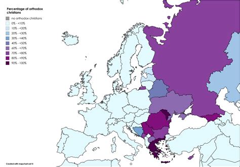 The Christian Landscape of Modern Europe - Vivid Maps