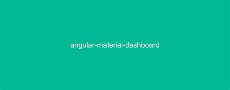 angular-material-dashboard