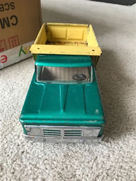 VINTAGE STRUCTO DUMP truck Dually Rare green Cab Yellow Bed Construction $69.99 - PicClick