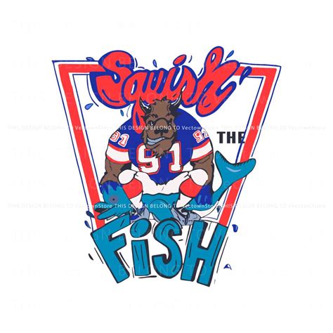 Buffalo Bills Mafia Squish The Fish SVG