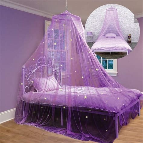 Bed Canopy with Glow in The Dark Stars for Girls, Kids and Babies ...