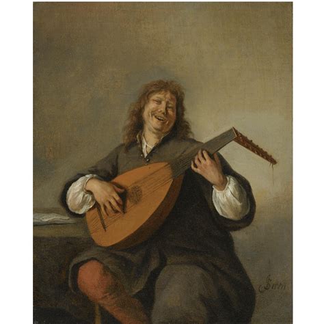 Jan Steen | Self portrait with a lute | MutualArt