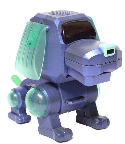 blue robot dog toy - Penni Neely