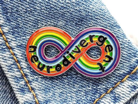 Neurodivergent Pride Large Infinity Rainbow. Autism Acceptance Pride. Pin Sticker Gift - Etsy