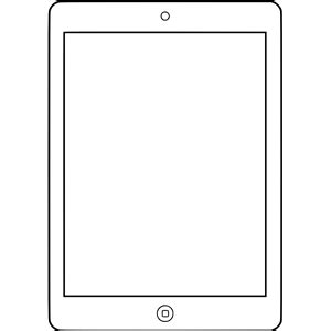 ipad outline clipart - Clip Art Library