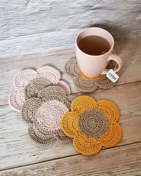 30 Free Crochet Coaster Patterns - Sarah Maker