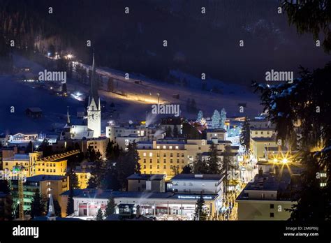 Davos, switzerland, beautiful winter view Stock Photo - Alamy