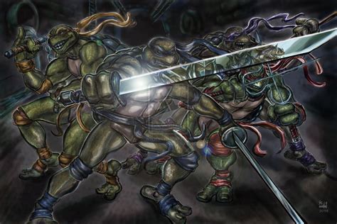 TMNT vs. Shredder by ChadFeldpausch.deviantart.com on @deviantART Teenage Mutant Ninja Turtles ...