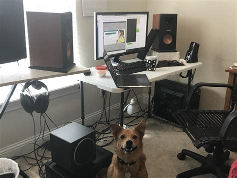 My first bookshelf speakers and current setup. Happy birthday to me🙂 ...