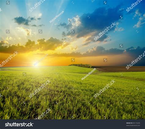 1,039,437 Green Field On Sunset Images, Stock Photos & Vectors | Shutterstock