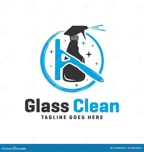 Glass cleaner spray logo stock vector. Illustration of equipment ...