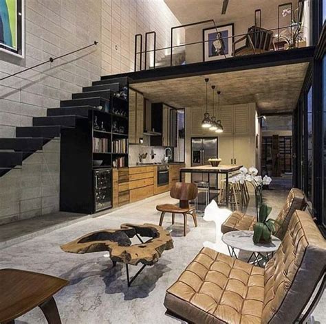 Stylish living // urban loft // city site // interior //living room ...