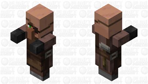 Villager Plains Weaponsmith With Arms 1.14 Minecraft Mob Skin