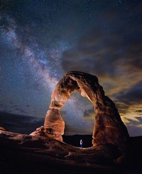 Delicate Arch Night Sky - Arches National Park | Arches national park utah, Utah national parks ...