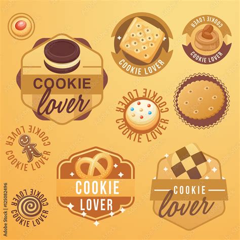 Cookie Lover Elements : Vector Illustration Stock Vector | Adobe Stock