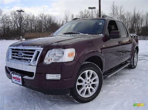 2007 Dark Cherry Metallic Ford Explorer Sport Trac Limited 4x4 #24192710 Photo #3 | GTCarLot.com ...