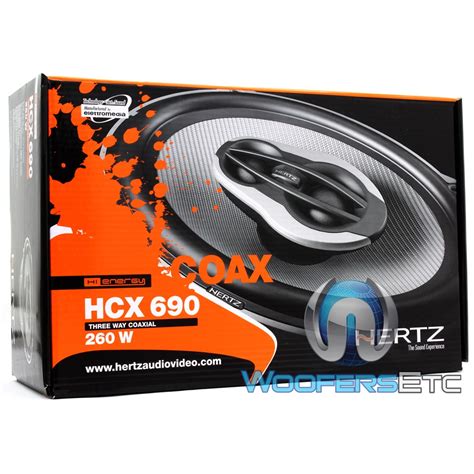 Hertz HCX 690 6x9 Inch 3-Way HiEnergy Coaxial Speakers