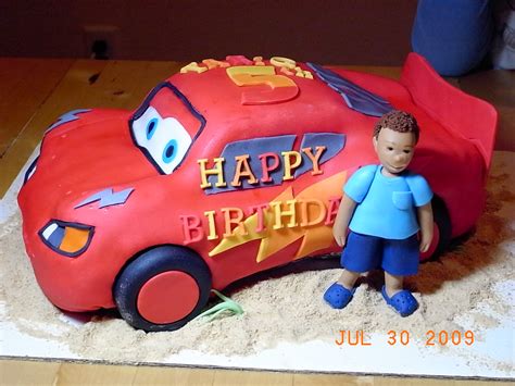 Cars Lightning McQueen Cake | This is my first 3D fondant ca… | Flickr