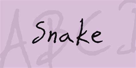 Download Snake font | fontsme.com