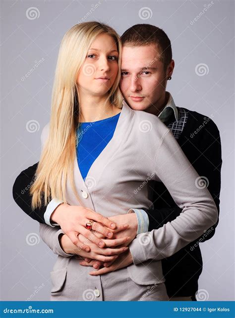 Guy and girl hugging stock photo. Image of people, isolated - 12927044