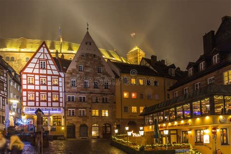 Nuremberg- Foggy Night-old Town Editorial Photo - Image of franconia, foggy: 69226576