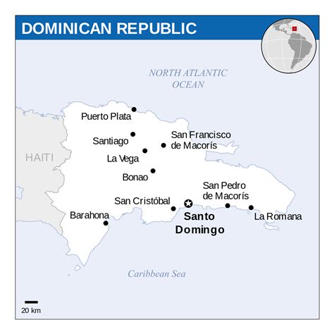 Detailed political map of Dominican Republic with major cities | Dominican Republic | North ...