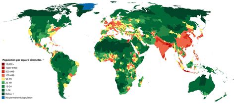 Population density map - tonefiln