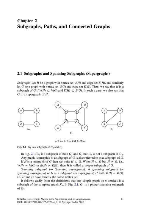 Graph theory with algorithms and its applications