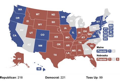 Electoral College Interactive Map 2024 - Cheri Deerdre