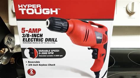 Hyper tough electric corded drill 5amp under $20 my unboxing and review #hypertoughdrill #drill ...