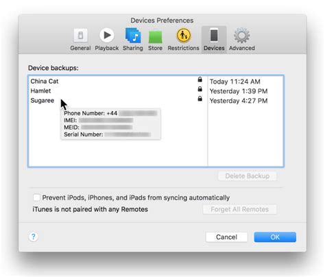 Kirkville - See Useful Info About iOS Device Backups in iTunes