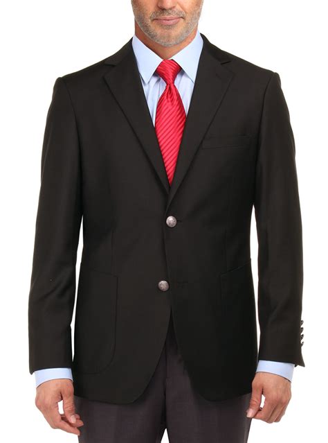 Mens Black 2 Button blazers coats by Salvatore Exte - Fashion Suit Outlet