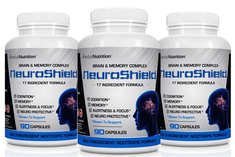 NeuroShield Brain & Memory Supplement | 3 Bottle Pack | Multi ...