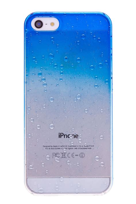 Dark Blue Clear Waterdrop Hard Case For iPhone 5 & 5S | Buy able IPhone ...