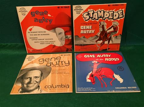 popsike.com - Gene Autry 4 Rare Gene Autry EP Records the Rodeo ...