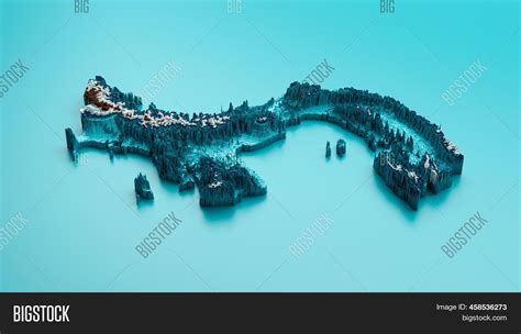 Topographic Panama Map Image & Photo (Free Trial) | Bigstock