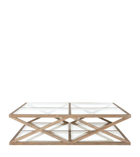 Large Marylebone Solid Oak Coffee Table - Weathered Oak | OKA US