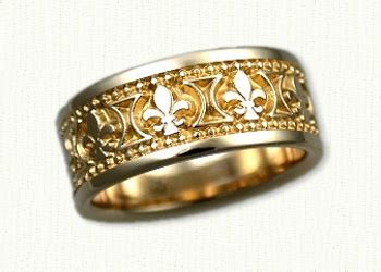 Fleur-de-lis Wedding Rings & Fleur-de-lis Jewelry: Affordable & Unique ...