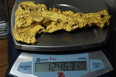 Large Natural Gold Nugget Australian 1,246.3 Grams 40.07 Troy Ounces V ...