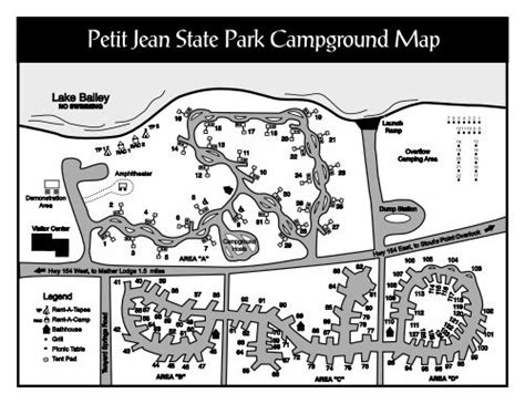 Petit Jean State Park Map – Map Of California Coast Cities