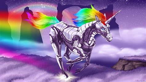 [100+] Rainbow Unicorn Wallpapers | Wallpapers.com