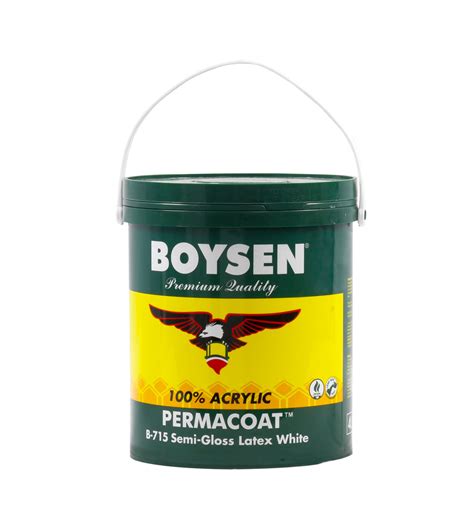 Boysen B-715 4L White Permacoat Semi-Gloss Latex Paint – AHPI