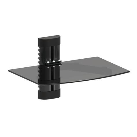 Adjustable Single DVD Player Shelf Wall Mount with Tempered Glass-SM-720-7002 - The Home Depot