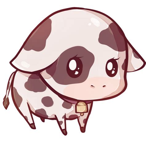 Kawaii cow by Dessineka on DeviantArt