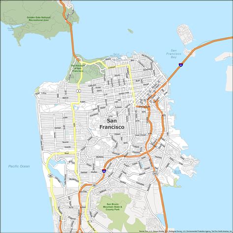 San Francisco Map California Gis Geography | Images and Photos finder