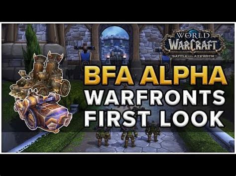 Warfronts FIRST LOOK - Battle for Azeroth Alpha : wow